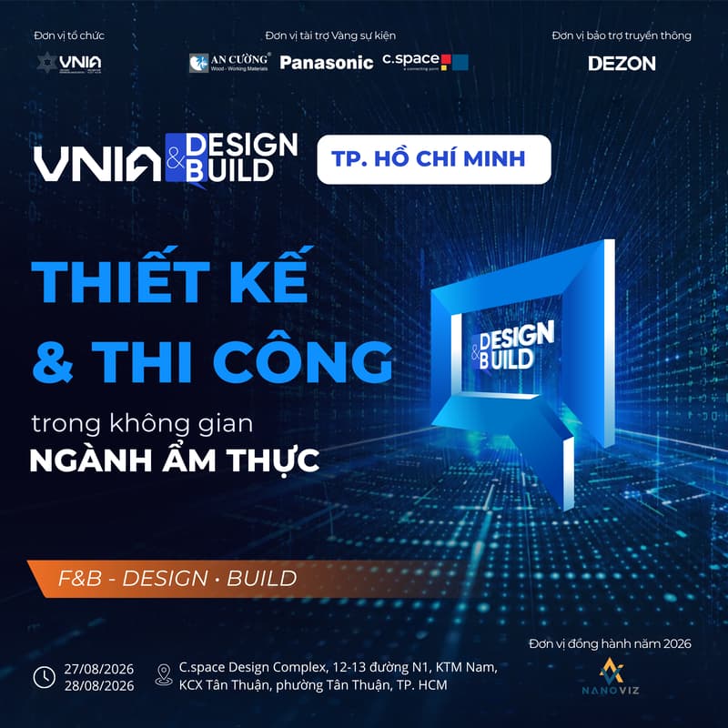 Cover Image for VNIA Design & Build Thiết kế - Thi công trong không gian ngành Ẩm thực