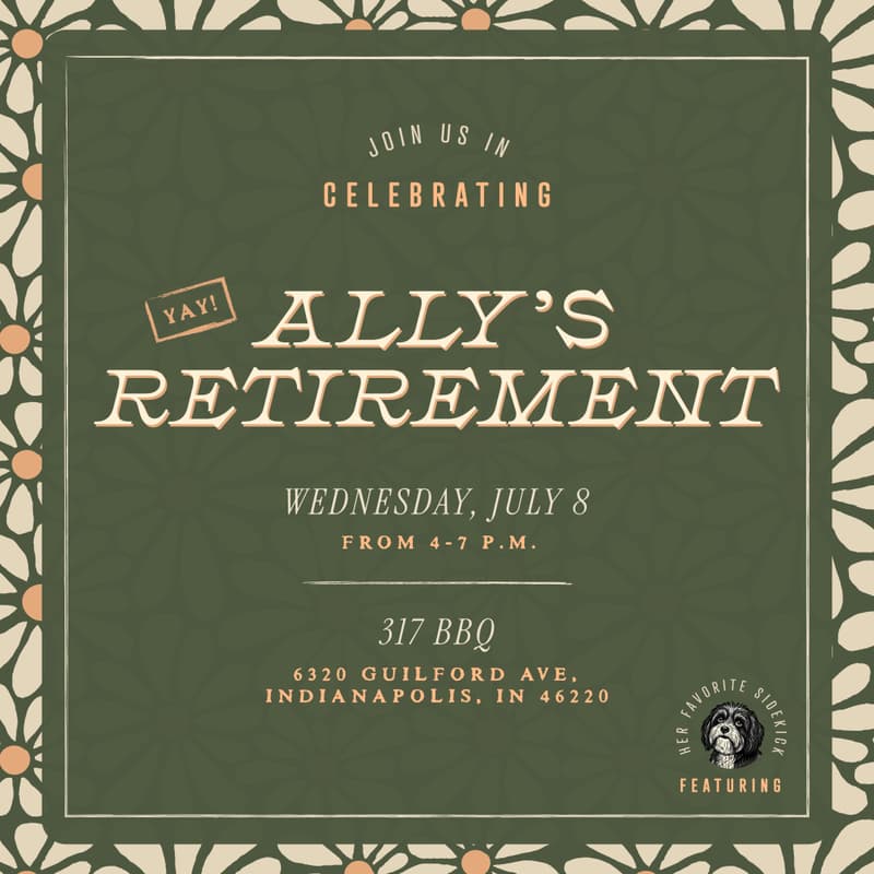 Cover Image for YAY! Ally's Retirement! (draft)