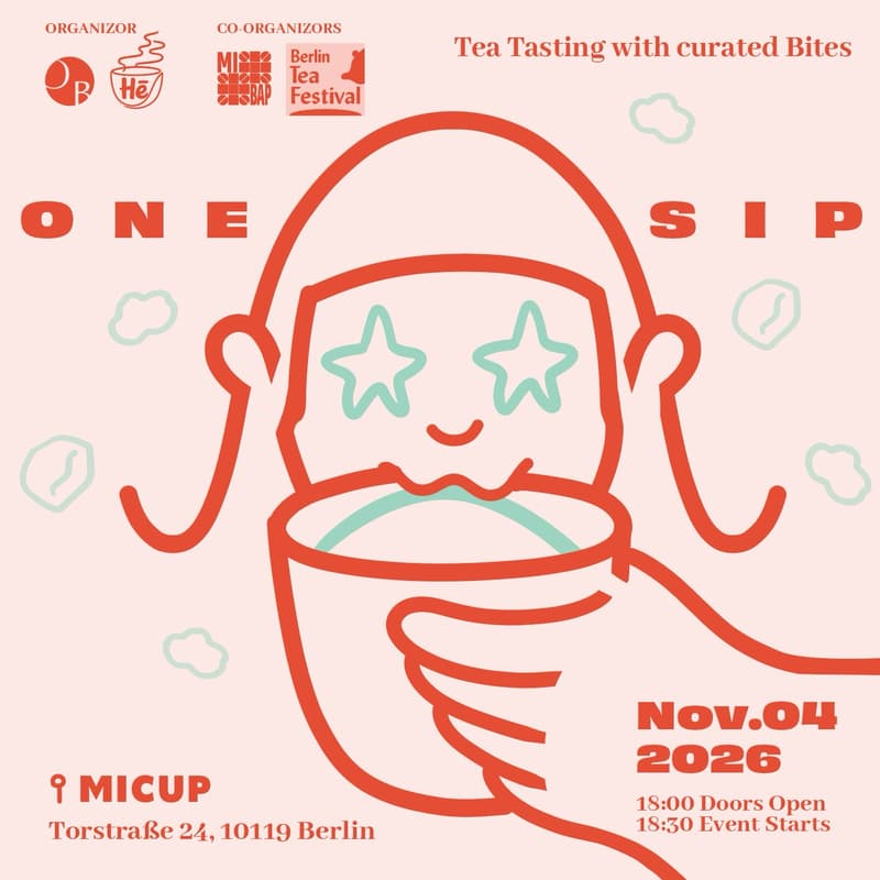 Cover Image for One Sip - Tea Tasting with curated Bites