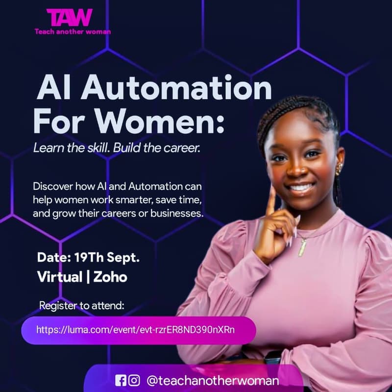 Cover Image for AI Automation for Women: Learn the Skill. Build the Career