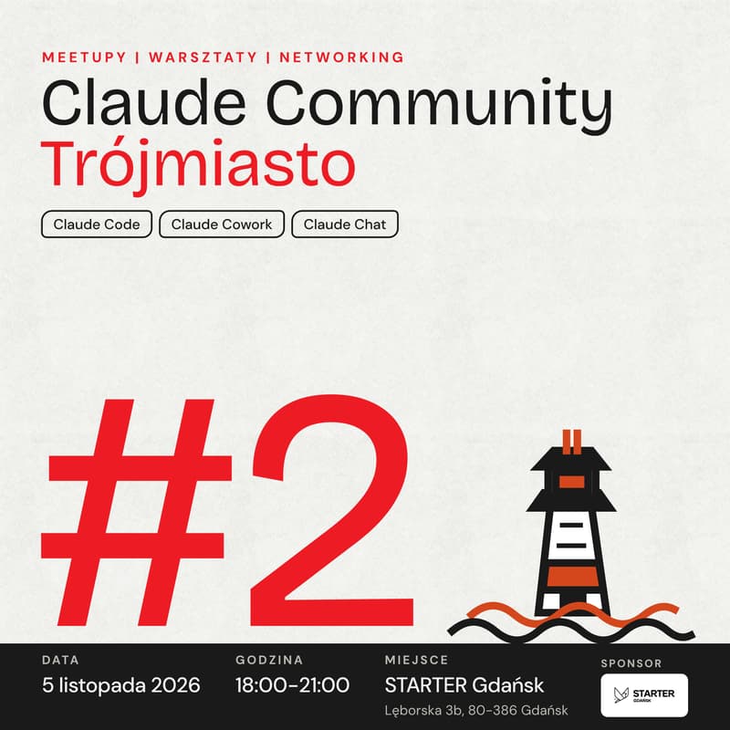 Cover Image for Claude Community Meetup Trójmiasto #2