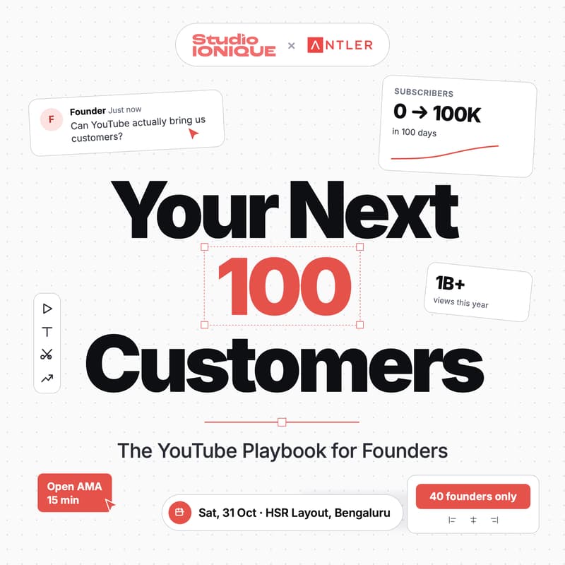 Cover Image for Your Next 100 Customers: The YouTube Playbook For Founders