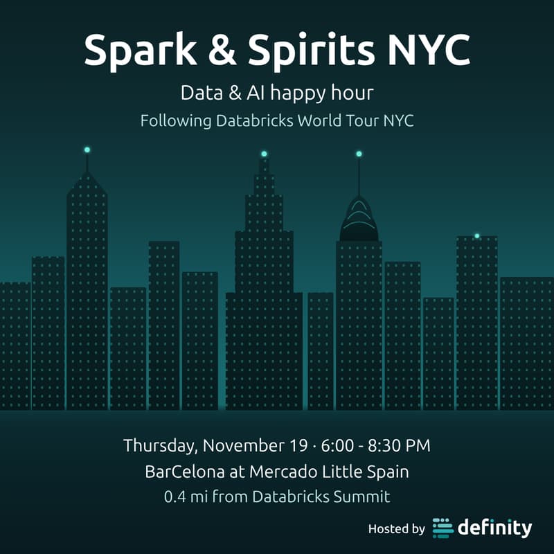 Cover Image for Spark & Spirits NYC: Data & AI happy hour