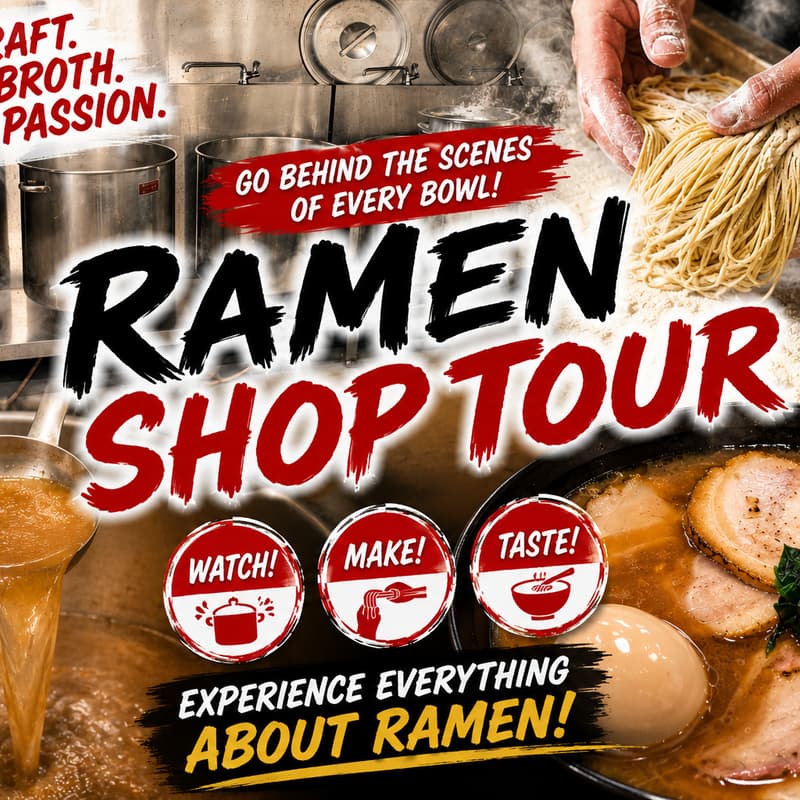 Cover Image for Inside a Ramen Factory — Behind-the-Scenes Tour & Tasting