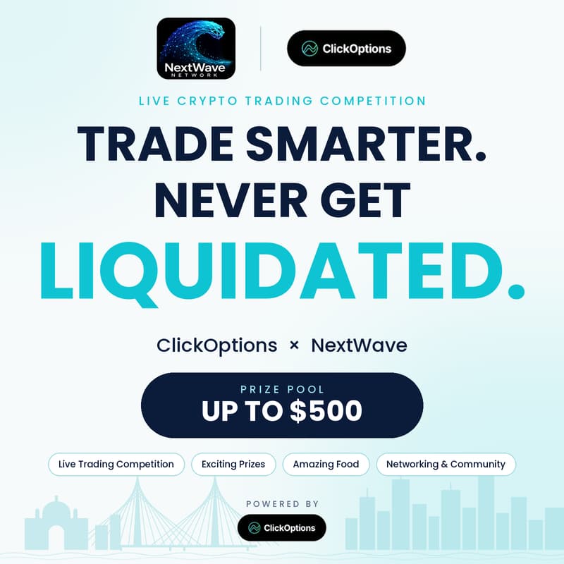 Cover Image for Trade Smarter. Never Get Liquidated. | ClickOptions × NextWave