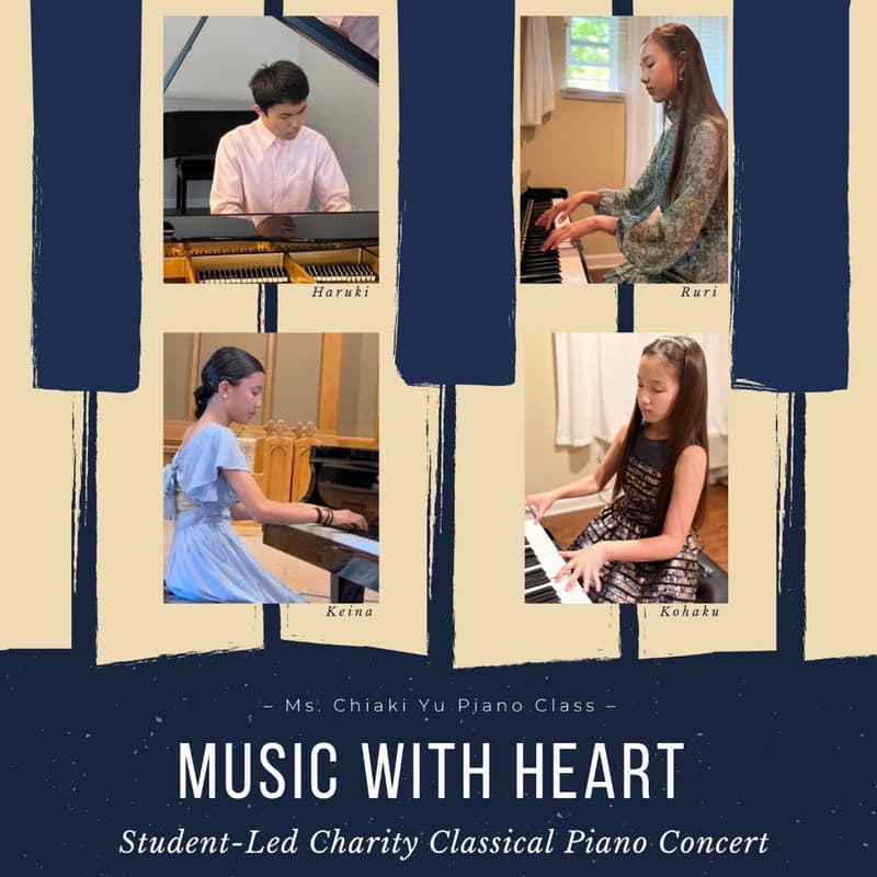 Cover Image for Music with Heart - Student-Led Charity Classical Piano Concert -