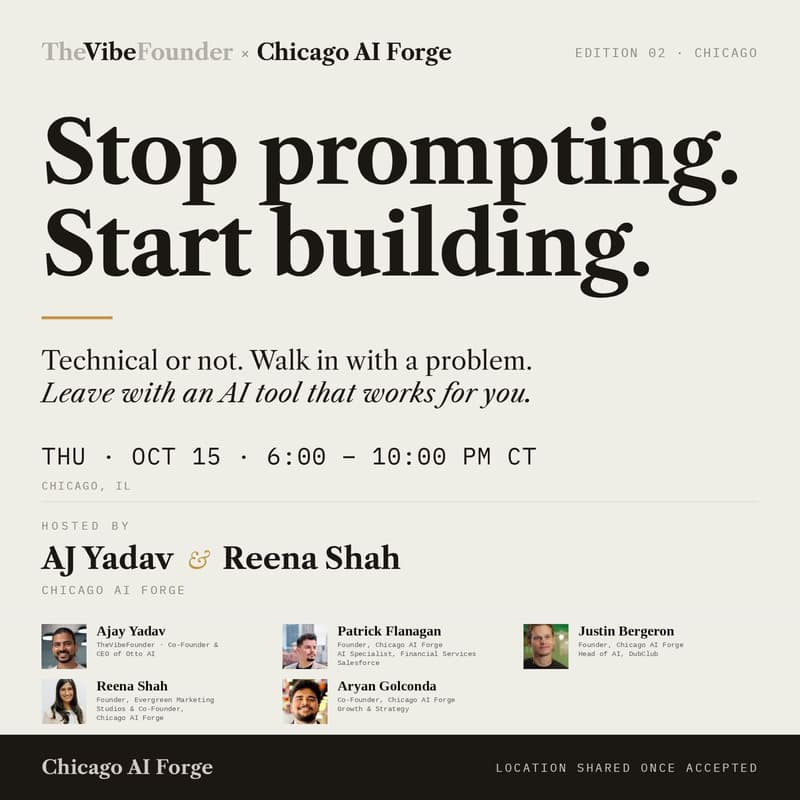 Cover Image for TheVibeFounder x Chicago AI Forge