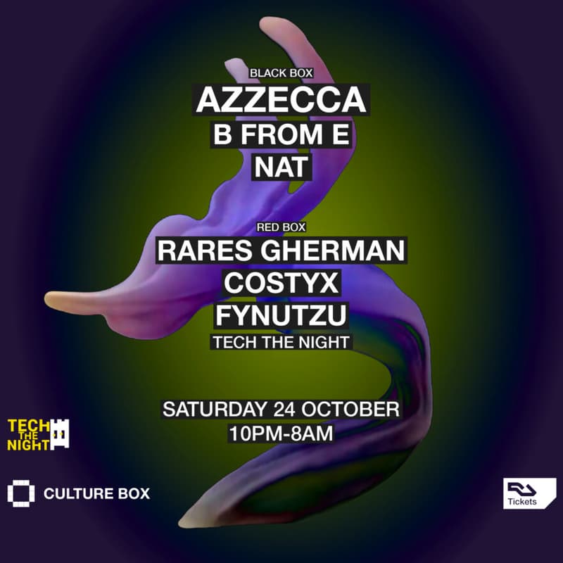 Cover Image for Tech The Night– Romanian Beats at Culture Box 🪩⚡️