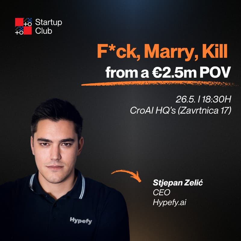 Cover Image for Startup Club #2: F*ck, Marry, Kill from a €2.5m POV