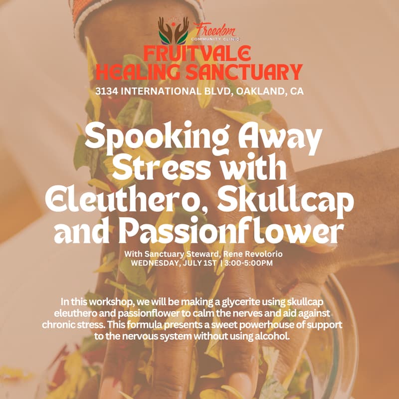 Cover Image for Spooking Away Stress with Eleuthero, Skullcap and Passionflower