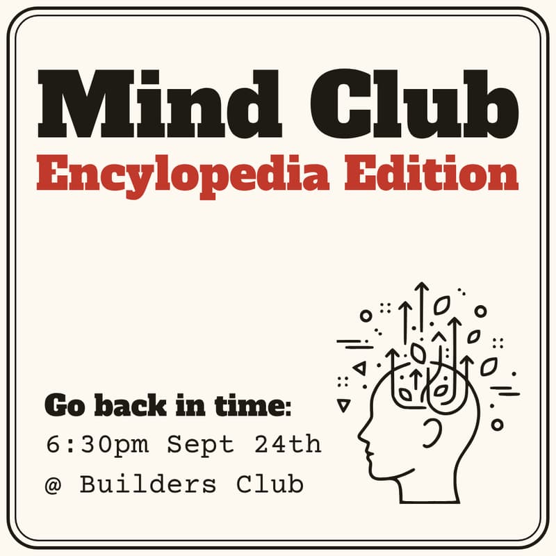 Cover Image for Go Back in Time @ Mind Club (1964 Encyclopedia Edition)