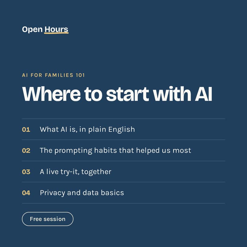 Cover Image for AI for Families 101 by Open Hours