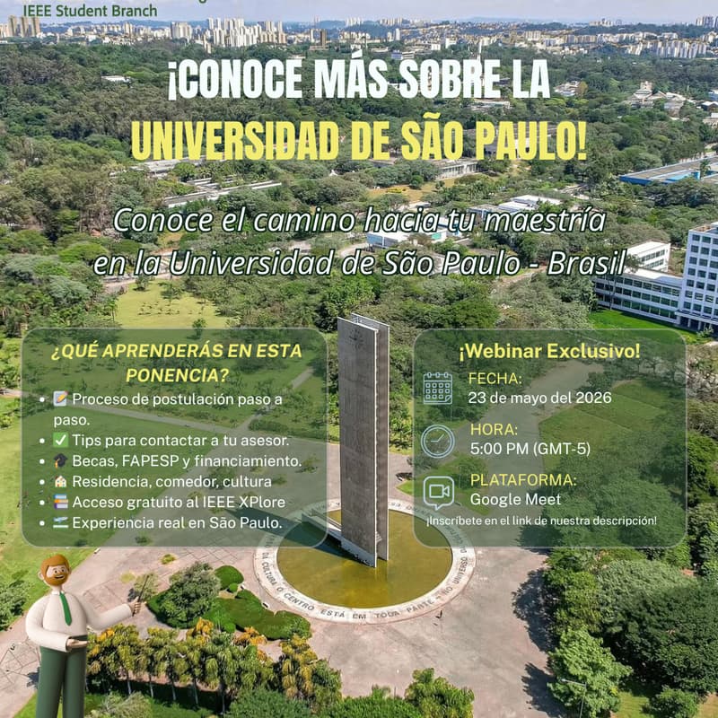 Cover Image for Webinar exclusivo Maestrías en la Universidad de São Paulo