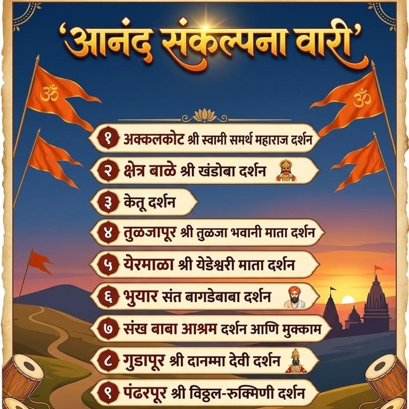 Cover Image for आनंद संकल्पना वारी (अकरावी वारी) | 'Anand Sankalpana Wari' (The Eleventh Wari)
