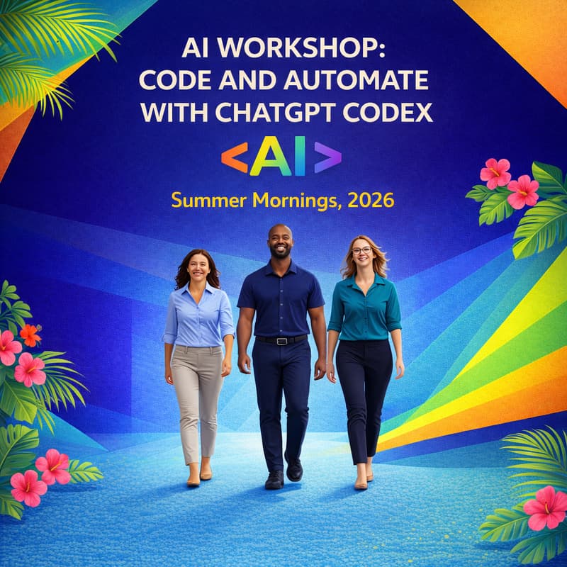 Cover Image for 🪄 AI Workshop: Code and Automate with ChatGPT Codex (June 2026) (5-Weeks, June 18 - July 16)