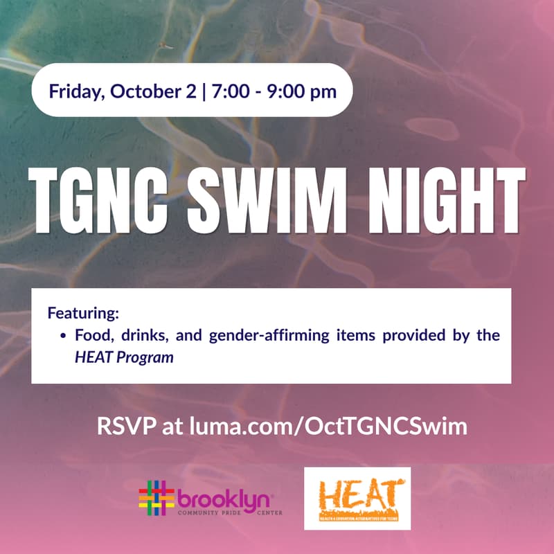 Cover Image for October TGNC Swim Night