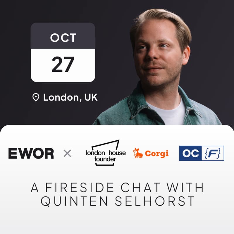 Cover Image for Fireside Chat with Quinten Selhorst (Partner @EWOR, Co-Founder & ex-CEO @felyx)