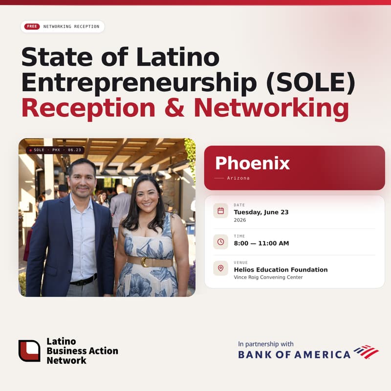 Cover Image for Phoenix | State of Latino Entrepreneurship (SOLE) Networking Reception