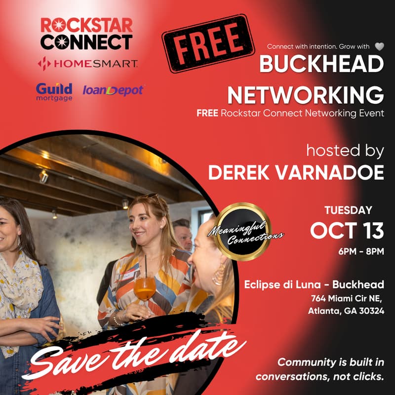 Cover Image for Free Buckhead Networking Rockstar Connect Event (October)