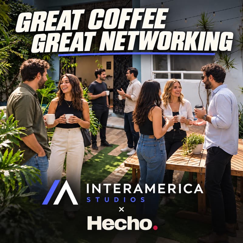 Cover Image for Specialty Coffee + Open Co-Working for AI Builders at Interamerica Studios