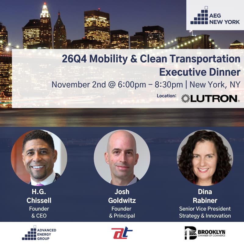 Cover Image for 26Q4 New York Executive Dinner: Mobility & Clean Transportation