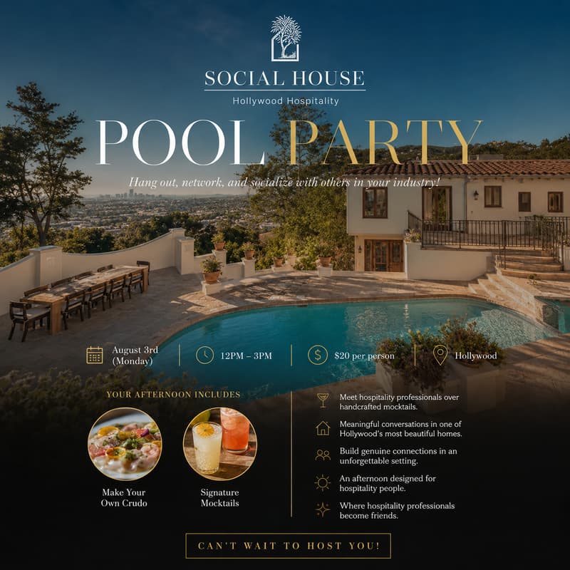 Cover Image for Hospitality Pool Party!