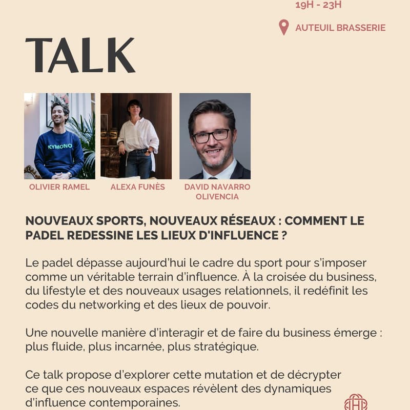 Cover Image for higHER Society - Talk Nouveaux sports, nouveaux réseaux : comment le padel redessine les lieux d'influence ?