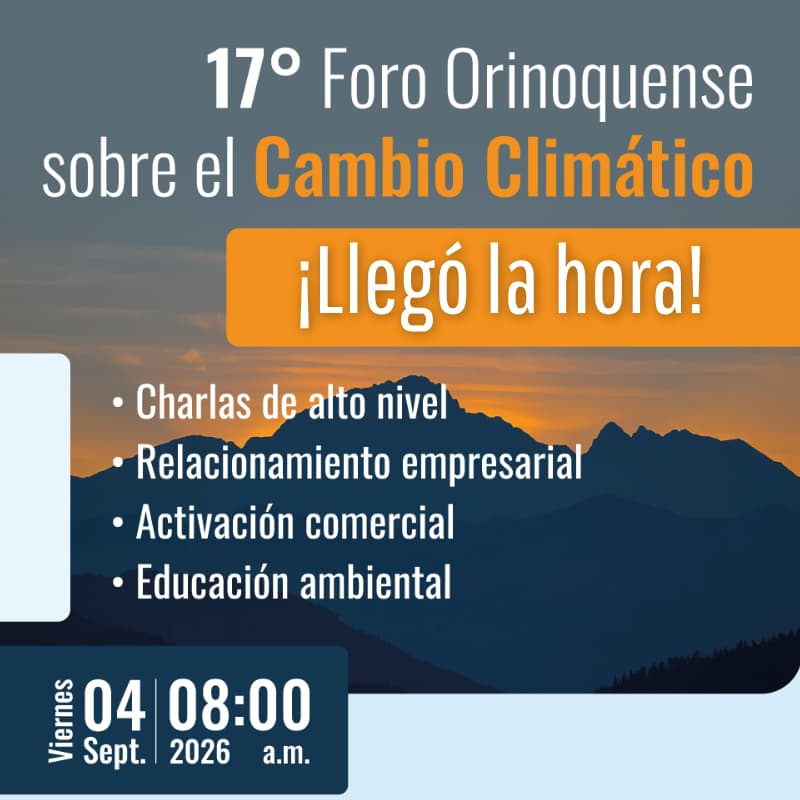 Cover Image for 17° Foro Orinoquense sobre el Cambio Climático