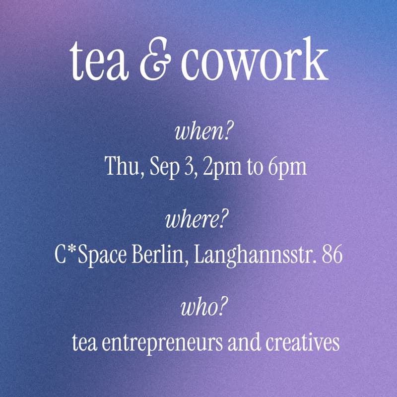 Cover Image for tea & co-work
