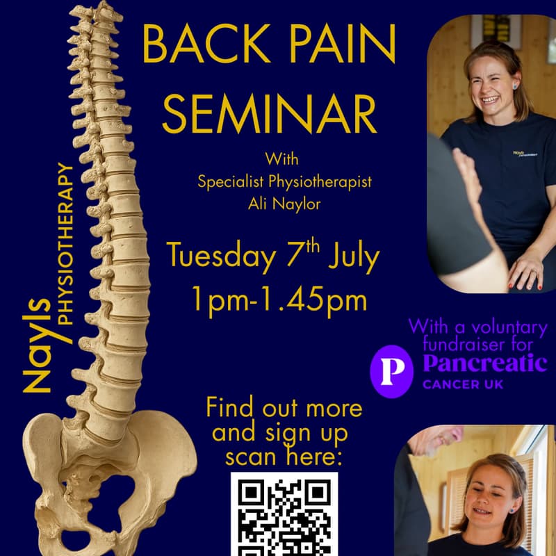 Cover Image for Managing Back Pain With Specialist Physio Ali Naylor - Free Online Seminar