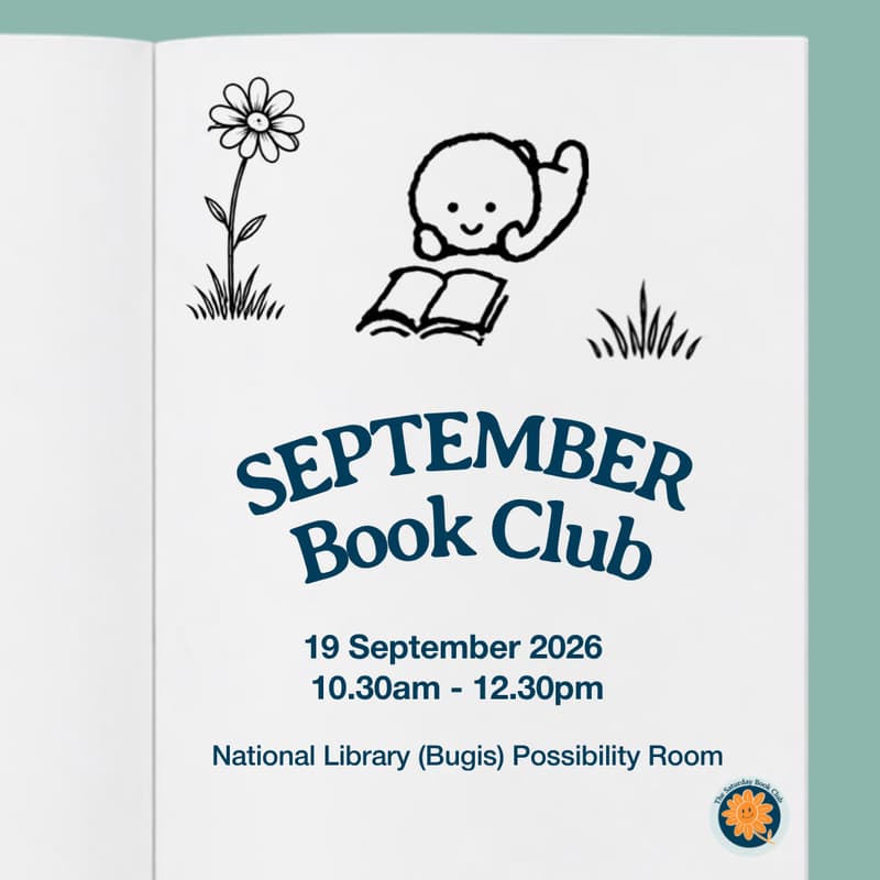 Cover Image for The Saturday Book Club Sept 2026 Session (Bugis)