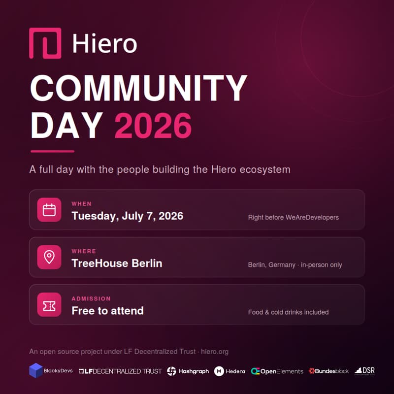Cover Image for Hiero Community Day 2026 – Berlin