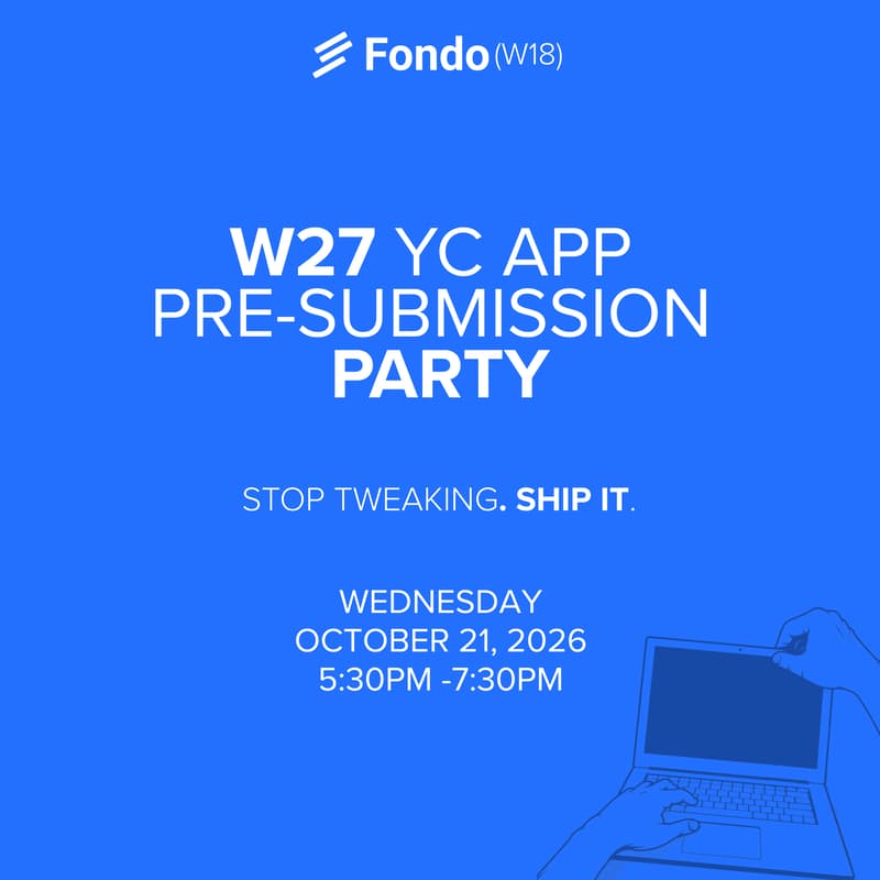 Cover Image for W27 YC App Pre-Submission Party