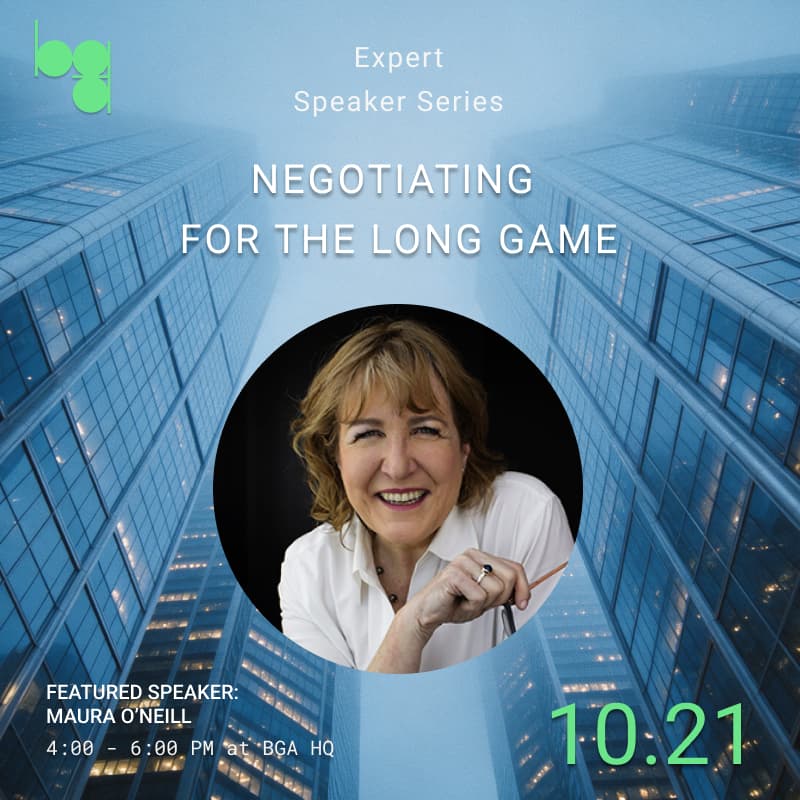 Cover Image for BGA Speaker Series: Negotiating for the Long Game with Maura O'Neill