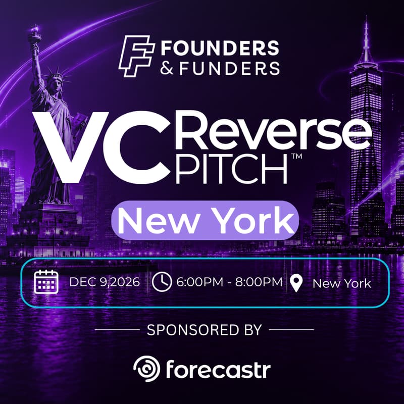 Cover Image for Founders & Funders: NYC VC Reverse Pitch