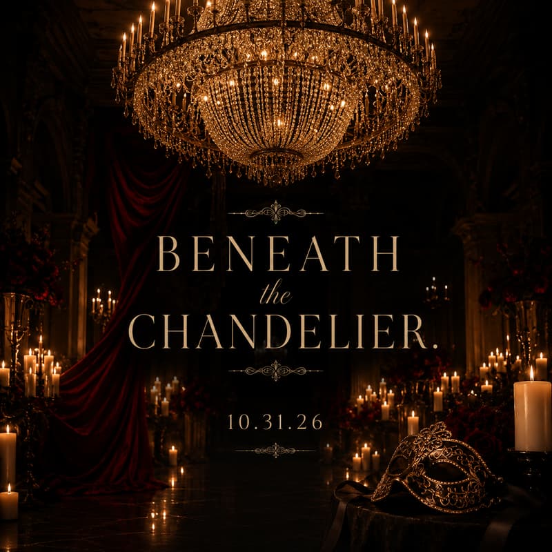 Cover Image for BENEATH THE CHANDELIER