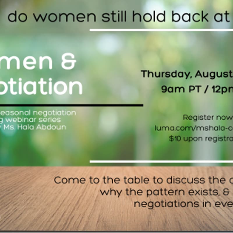 Cover Image for Women & Negotiation | do women still hold back at the table