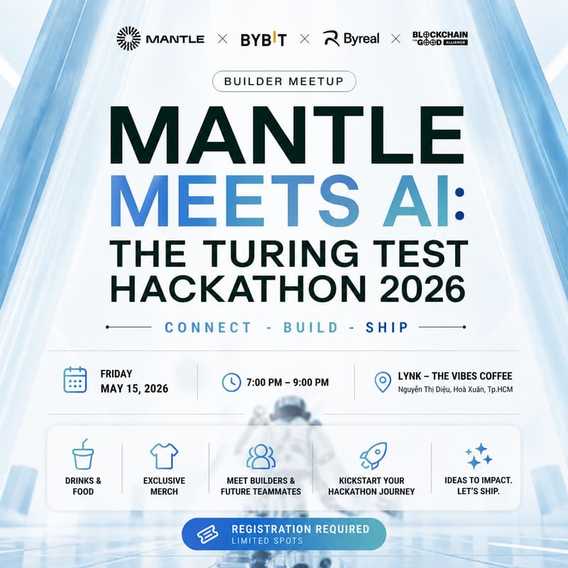 Cover Image for Mantle Meets AI: The Turing Test Hackathon 2026