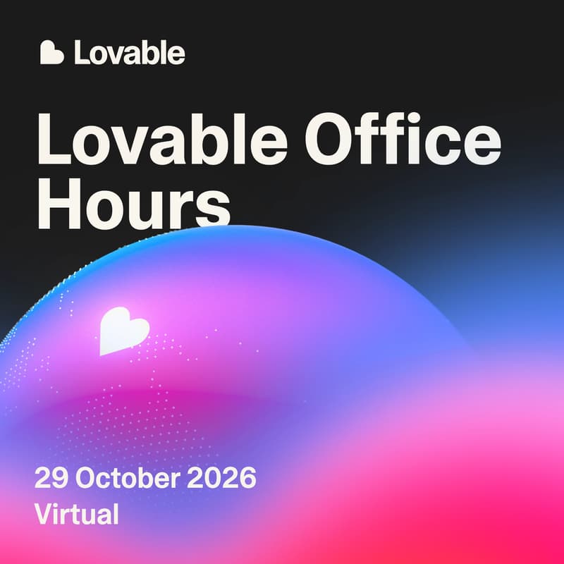 Cover Image for Lovable Office Hours