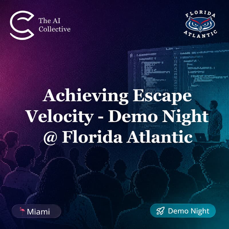 Cover Image for Achieving Escape Velocity - Demo Night @ Florida Atlantic
