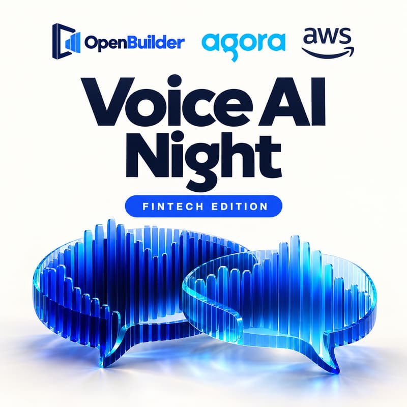 Cover Image for Voice AI Night: Fintech Edition with Agora, Amazon Web Services & OpenBuilder