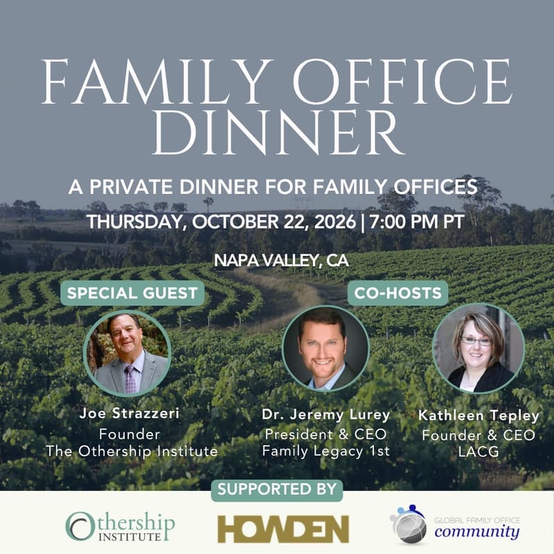 Cover Image for October 22: Private Family Office Dinner