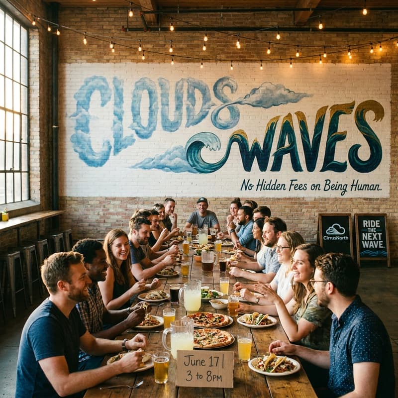 Cover Image for Clouds & Waves: No Hidden Fees on Being Human