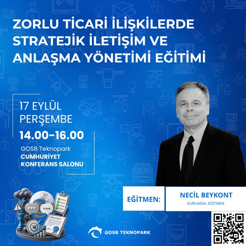 Cover Image for Zorlu Ticari İlişkilerde Stratejik İletişim ve Anlaşma Yönetimi Eğitimi