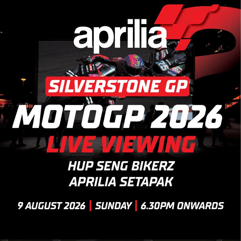 Cover Image for Aprilia Live viewing Silverstone GP