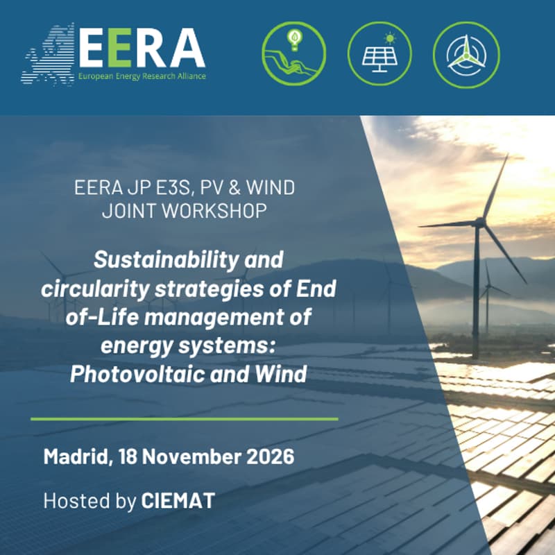 Cover Image for Workshop “Sustainability and circularity strategies of End-of-Life management of energy systems: Photovoltaic and Wind”