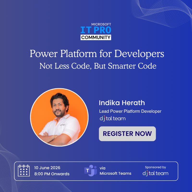 Cover Image for Microsoft IT Pro Meetup Online Session - June'26
