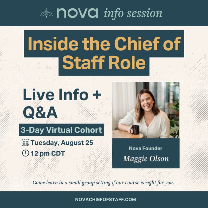 Cover Image for Executive Assistants & Aspiring Chiefs of Staff: Step Into the Role You’re Already Doing (and Get Credit for It)