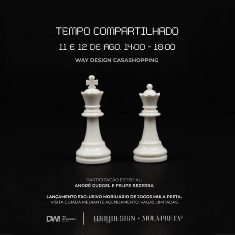 Cover Image for 12/08 | 17h às 18h - Tempo Compartilhado | Visitas Guiadas à Exposição da Linha de Jogos Mula Preta