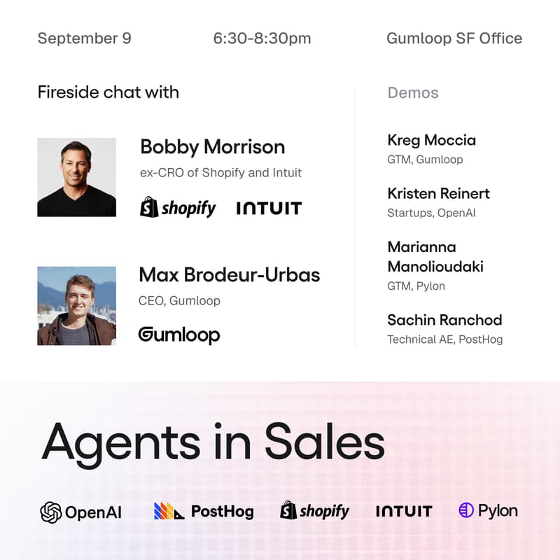 Cover Image for Agents in Sales: Fireside Chat with Bobby Morrison (ex-Shopify CRO)